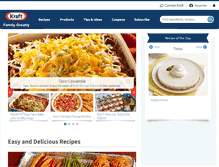 Tablet Screenshot of kraftrecipes.com